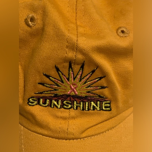 Sunshine Breast Cancer ribbon hat - Picture 2 of 7